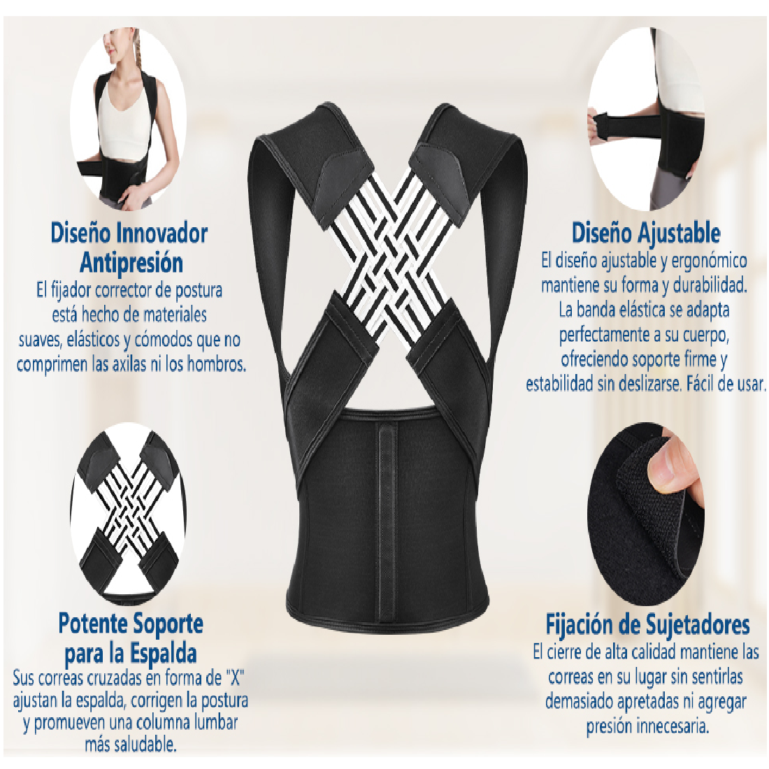 BackAligner X (Corrector de Postura unisex)